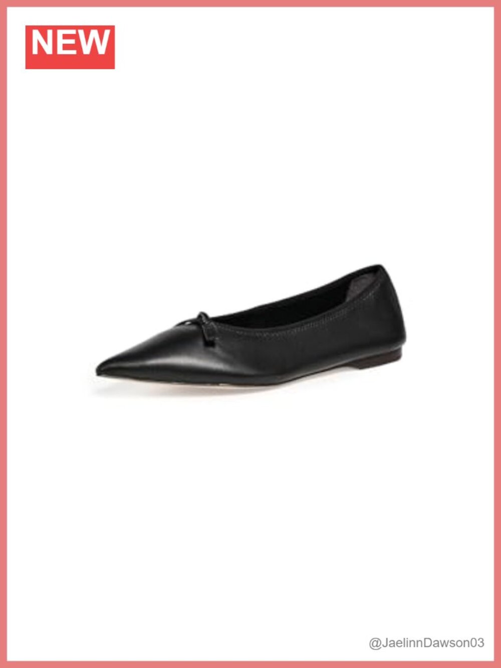 Leather Ballet Flats Pointed Toe Slip-On Cushioned Party Shoes